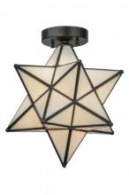 Meyda Yellow 148882 - 12"W Moravian Star White Flushmount