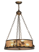 Meyda Yellow 148888 - 22" Wide Oak Leaf & Acorn Inverted Pendant