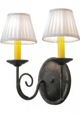 Meyda Yellow 149030 - 12" Wide Jenna 2 Light Wall Sconce