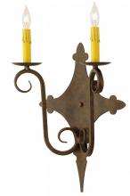 Meyda Yellow 149140 - 13"W Angelique 2 LT Wall Sconce