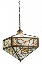 Meyda Yellow 150648 - 21"Sq Backyard Friends Inverted Pendant