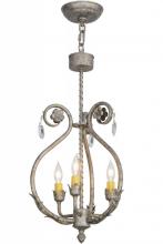 Meyda Yellow 151743 - 12"W Antonia 3 LT Chandelier