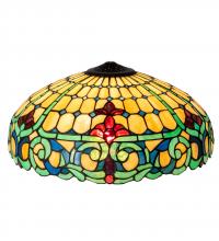 Meyda Yellow 15226 - 18" Wide Duffner & Kimberly Colonial Shade