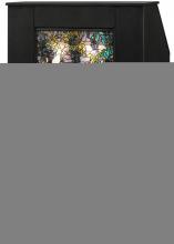 Meyda Yellow 152407 - 52" High Tiffany Peacock Wisteria Lighted Podium