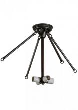 Meyda Yellow 152500 - 15.5"W Craftsman Brown on Brass Custom Inverted Pendant Hardware