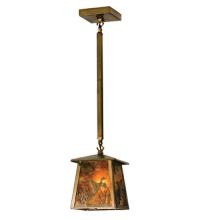 Meyda Yellow 15285 - 7.5" Square Ducks in Flight Pendant