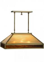 Meyda Yellow 153028 - 24" Long Duxbury Oblong Pendant