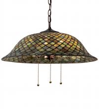 Meyda Yellow 153229 - 20" Wide Tiffany Fishscale Pendant