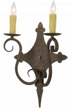 Meyda Yellow 153385 - 13"W Angelique 2 LT Wall Sconce