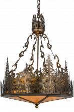 Meyda Yellow 154670 - 22"W Loon Inverted Pendant