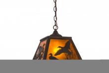 Meyda Yellow 154749 - 12"Sq Ducks in Flight Pendant