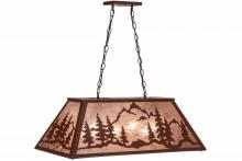Meyda Yellow 155300 - 33" Long Mountain Range Gros Ventre WY Oblong Pendant