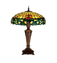 Meyda Yellow 15707 - 25"H Duffner & Kimberly Colonial Table Lamp
