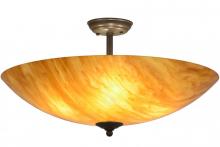 Meyda Yellow 157366 - 24"W Madison Semi-Flushmount