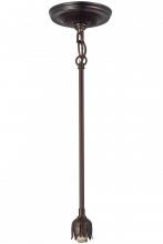 Meyda Yellow 157418 - 5"W Mahogany Bronze 1 LT Pendant Hardware
