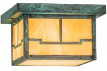 Meyda Yellow 159221 - 10"Sq Hyde Park Valley View Flushmount