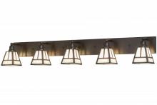 Meyda Yellow 159292 - 64" Wide "T" Mission 5 Light Vanity Light