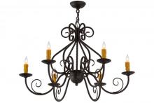 Meyda Yellow 160446 - 36" Wide Jenna 6 Light Chandelier