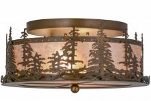 Meyda Yellow 160561 - 16"W Tall Pines Flushmount