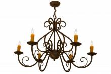 Meyda Yellow 160714 - 36"W Jenna 6 LT Chandelier