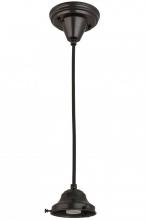 Meyda Yellow 161366 - 5"W Craftsman Brown on Brass 1 LT Pendant Hardware