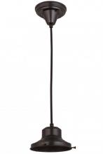 Meyda Yellow 161841 - 6.5"W Craftsman Brown on Brass 1 LT Pendant Hardware