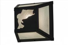 Meyda Yellow 162706 - 10"W Leaping Bass Wall Sconce