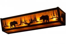 Meyda Yellow 162743 - 24"W Bear at Lake Vanity Light