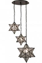 Meyda Yellow 162799 - 26" Wide Moravian Star 3 LT Cascading Pendant