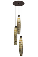 Meyda Yellow 162956 - 24" Wide Checkers 3 Light Cascading Pendant