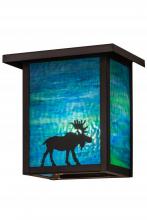 Meyda Yellow 163102 - 8"W Hyde Park Moose Wall Sconce