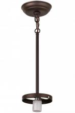 Meyda Yellow 163149 - 5"W Mahogany Bronze 1 LT Pendant Hardware