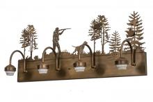 Meyda Yellow 165086 - 29"W Quail Hunter W/Dog 4 LT Vanity Hardware