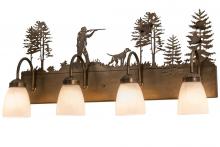 Meyda Yellow 165087 - 29" Wide Quail Hunter W/Dog 4 Light Vanity Light