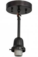 Meyda Yellow 165816 - 5"W Craftsman Brown on Brass 1 LT Pendant Hardware