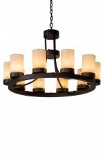 Meyda Yellow 167453 - 36"W Loxley Chandelier