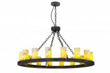 Meyda Yellow 168321 - 48"W Loxley Jadestone 16 LT Chandelier