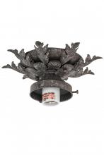 Meyda Yellow 169000 - 8.5"W Fancy Floral Flushmount Hardware