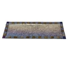 Meyda Yellow 169472 - 21"L X 8"W Metro Fusion Glass Serving Tray