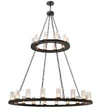 Meyda Yellow 169536 - 60"W Loxley 28 LT Two Tier Chandelier
