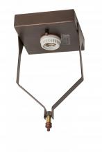 Meyda Yellow 169762 - 5"Sq Mahogany Bronze Flushmount Hardware