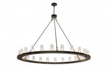 Meyda Yellow 169898 - 72"W Loxley 24 LT Chandelier