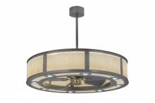 Meyda Yellow 170132 - 45" Wide Smythe Craftsman Chandel-Air