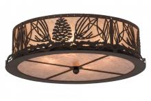 Meyda Yellow 171361 - 22"W Mountain Pine Flushmount