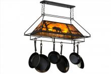 Meyda Yellow 172036 - 39"L Bear at Lake Pot Rack