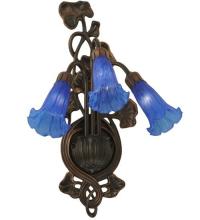Meyda Yellow 17234 - 10.5"W Blue Pond Lily 3 LT Wall Sconce