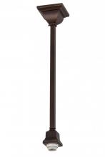 Meyda Yellow 172373 - 4.5"Sq Mahogany Bronze Pendant Hardware
