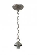 Meyda Yellow 172423 - 5"W Nickel 1 LT Pendant Hardware