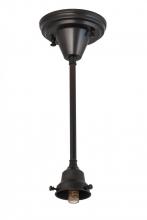 Meyda Yellow 173466 - 5"W Craftsman Brown on Brass 1 LT Pendant Hardware