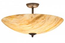 Meyda Yellow 173513 - 24"W Madison Semi-Flushmount